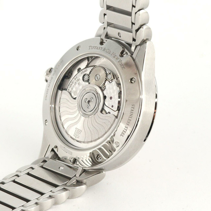 Tiffany Metro D 8P & 3 Baguette 60875006 不鏽鋼自動腕錶-5