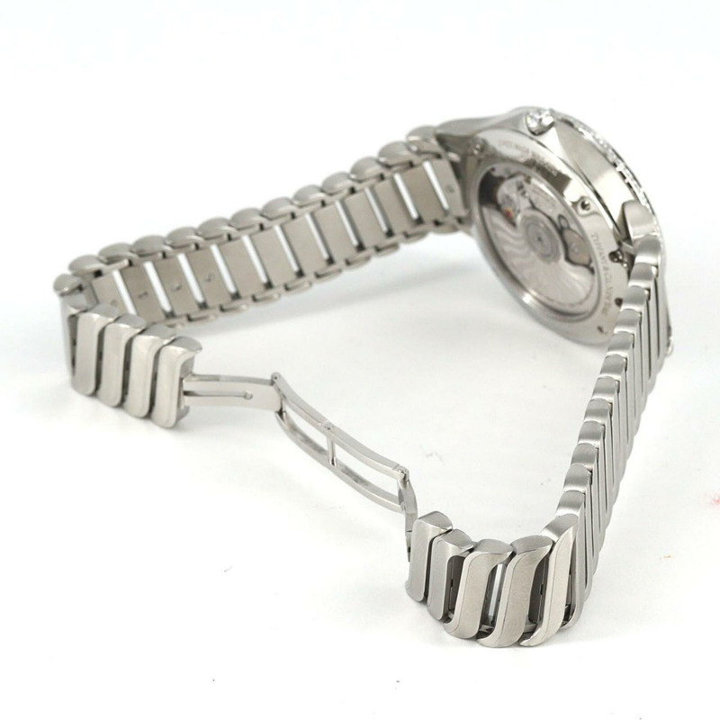 Tiffany Metro D 8P & 3 Baguette 60875006 不鏽鋼自動腕錶-6