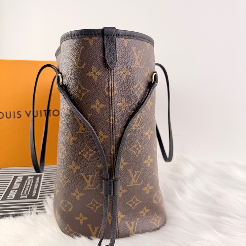 全新現貨26年帶票，LV neverfull中號反轉黑 nf中號黑色雙面反轉-2