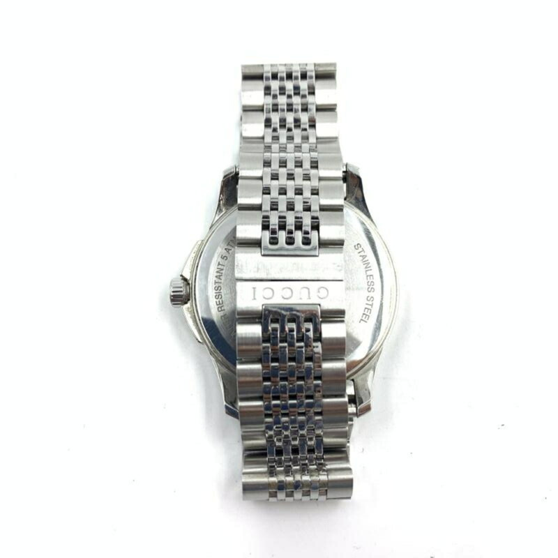 GUCCI 126.4 G-Timeless 石英腕錶，雙G互扣標誌，不鏽鋼錶鍊，Gucci-5