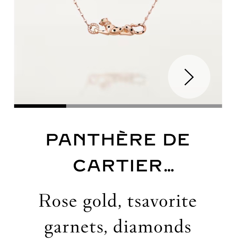 Cartier Panthère de Cartier Pendant – 18K Rose Gold, Diamonds & Tsavorite Garnet-0