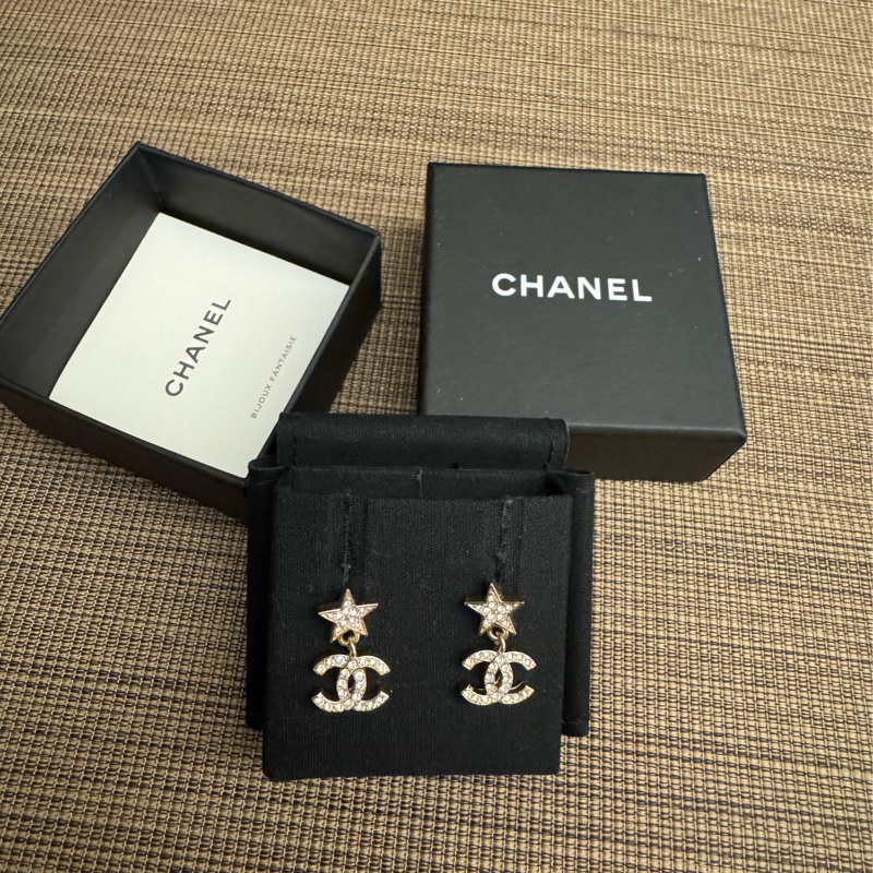 CHANEL 星星CC 耳環 耳釘-2