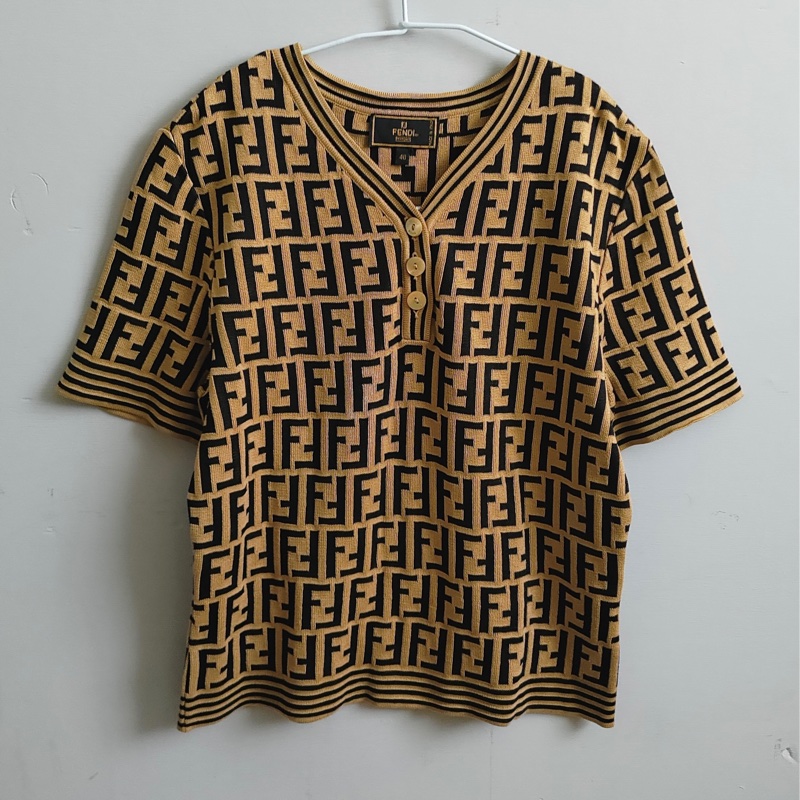 🇮🇹製老品 #FENDI 短版開襟針織衫 經典色 | 風格 | 普普 | 60s-5