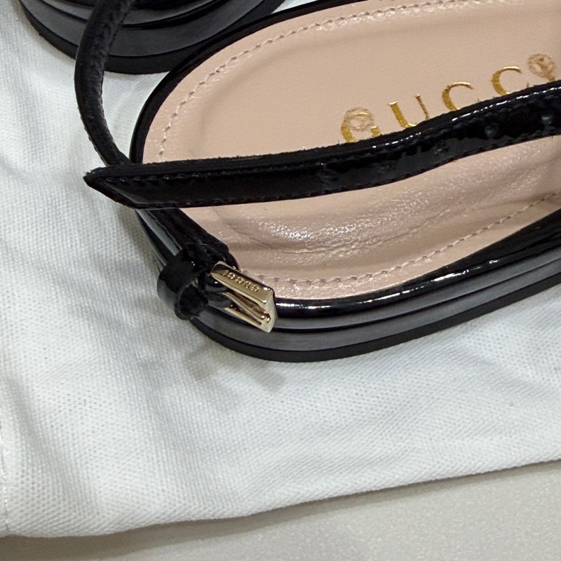 914intheair 『全新閒置』古馳新款Gucci字母logo T字涼鞋36（23-23.5cm)-13