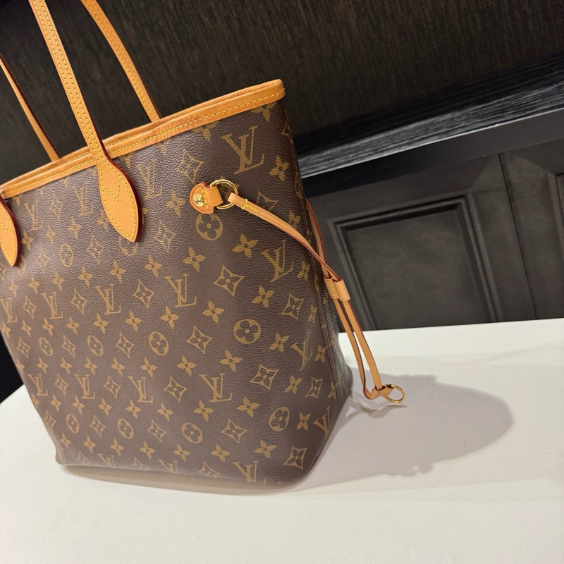LV路易威登neverfull中號32cm97新 紅色內裡-3