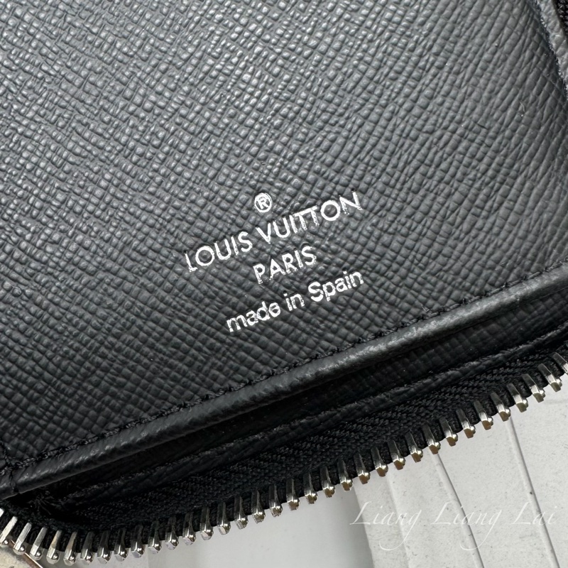 LOUIS VUITTON LV經典黑灰棋盤格拉鍊長夾-2