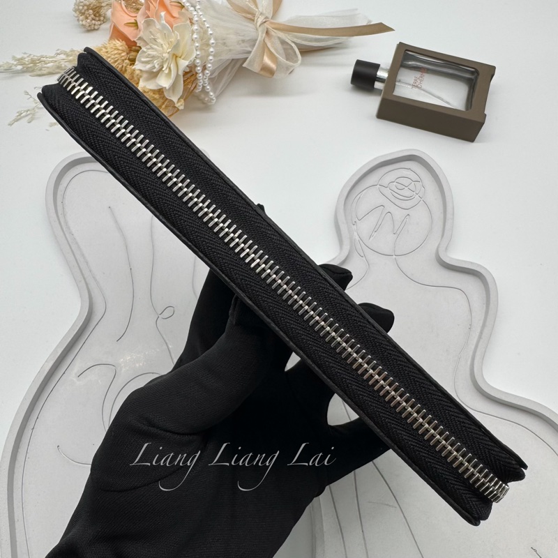 LOUIS VUITTON LV經典黑灰棋盤格拉鍊長夾-19