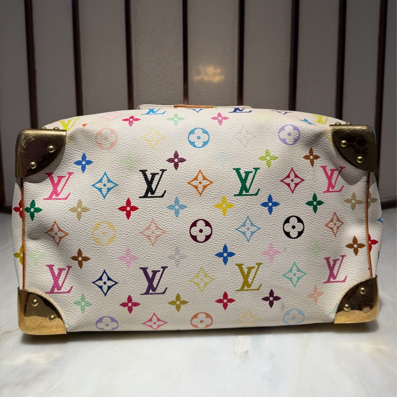 【93新 ✨ 全網最低價！】 LV 白三彩 波士頓speedy30 手提款 (喜歡的話直接下單❗️❗️）-8