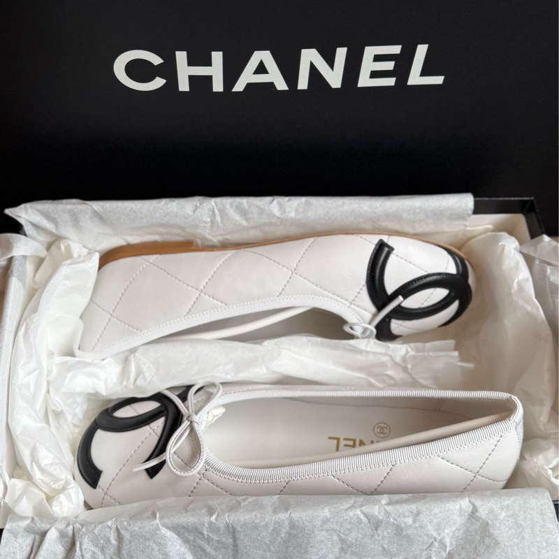 Chanel香奈兒26M coco beach白色康鵬鞋-2