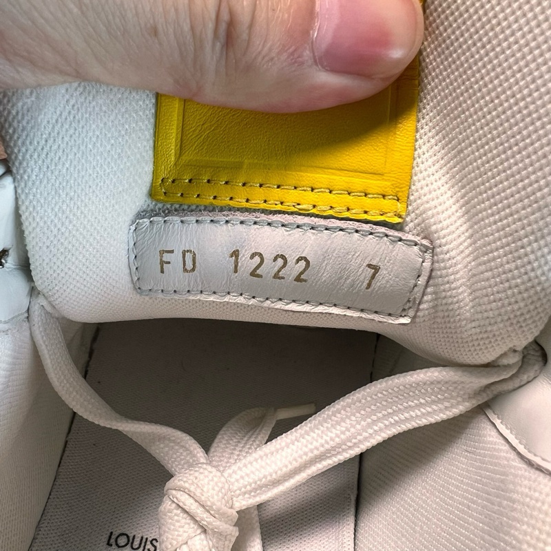 LV路易威登 trainer 草間彌生 聯名款 白黃 黃色  41碼-7