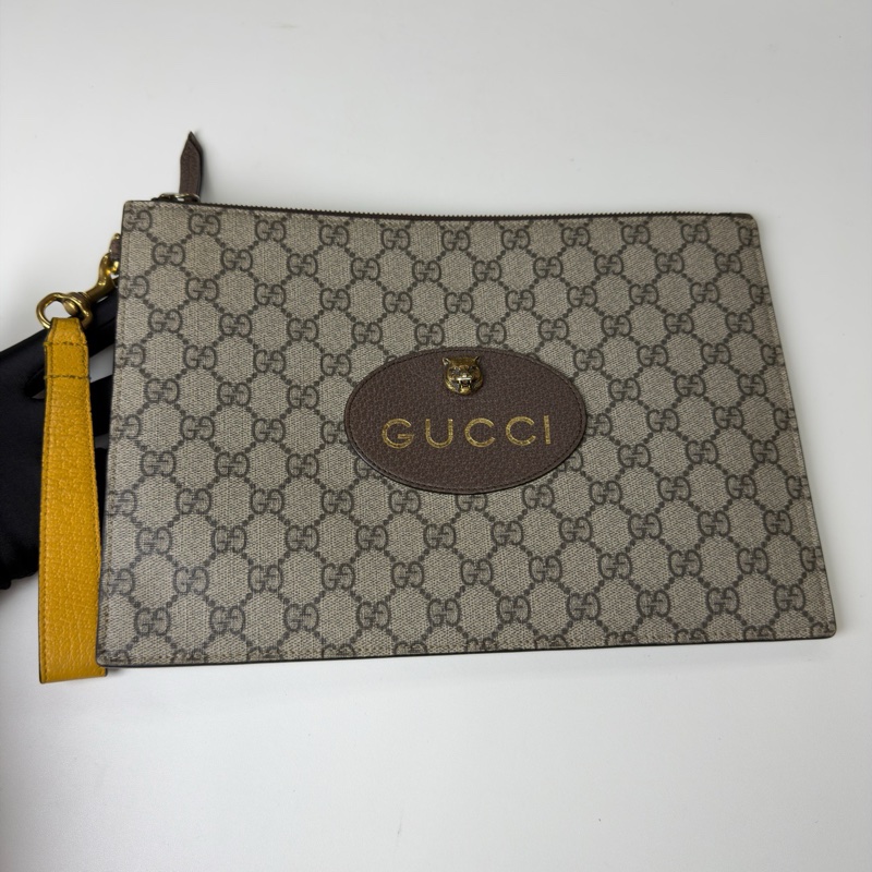 古馳/Gucci Neo Vintage GG Supreme帆布手拿包-0