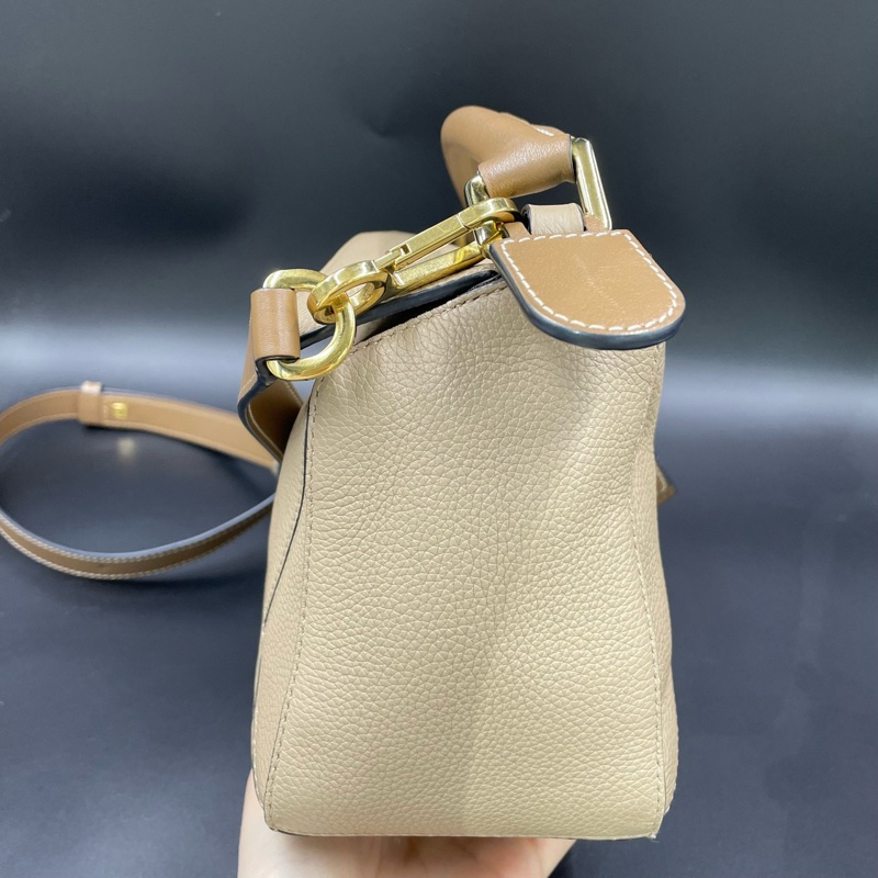 羅意威/Loewe沙色荔枝紋中號puzzle幾何包-4