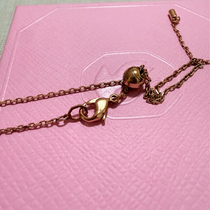Swarovski Constella 玫瑰金珍珠水鑽項鍊｜附盒購證｜9成新✨氣質款-3