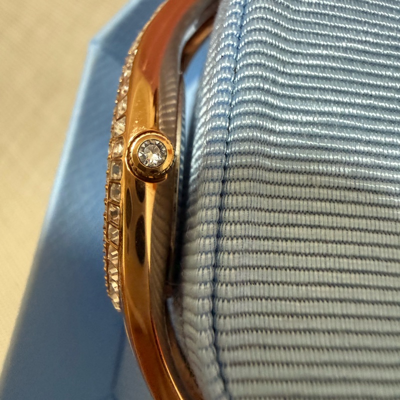 Swarovski Hyperbolla滿鑽玫瑰金手錶｜Swiss Made｜附盒｜9成新✨氣質款-3