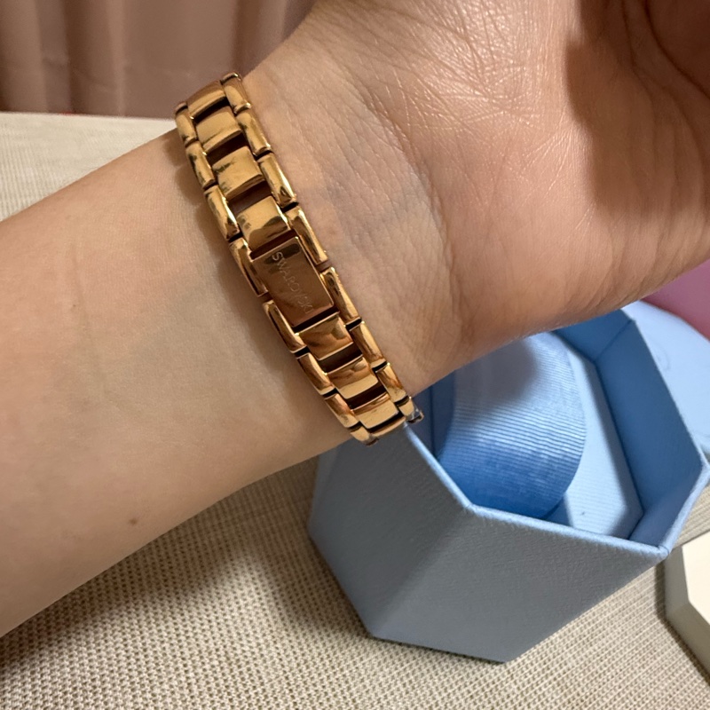 Swarovski Hyperbolla滿鑽玫瑰金手錶｜Swiss Made｜附盒｜9成新✨氣質款-6
