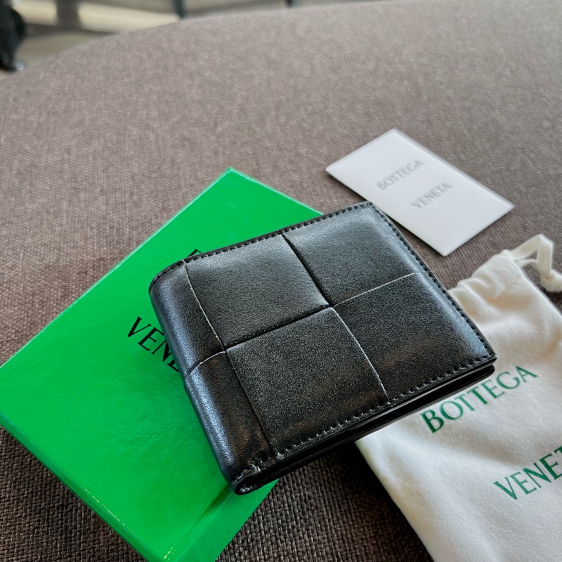 📢二手 經典耐用的低調高質感短夾🖤Bottega Veneta BV新款大格牛皮編織短夾 正品-3