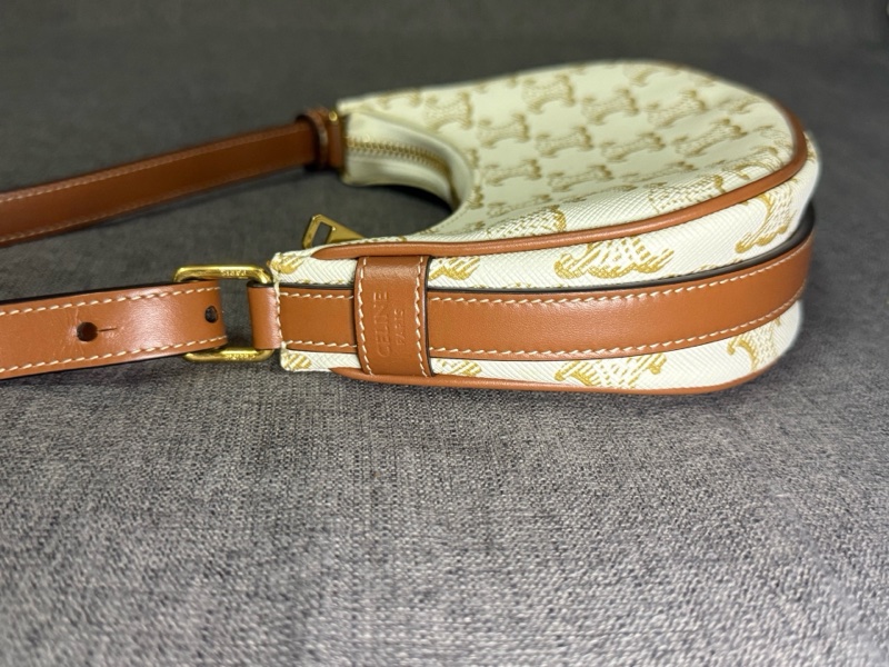 賽琳/Celine 迷你TriompheCanvas牛皮革包16 x 12 x 5單品-2
