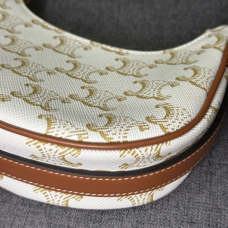 賽琳/Celine 迷你TriompheCanvas牛皮革包16 x 12 x 5單品-7