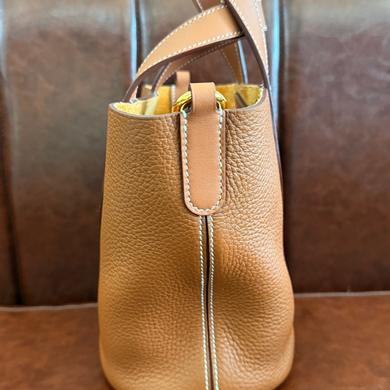 Hermès 愛馬仕 菜籃子金棕色B刻-3