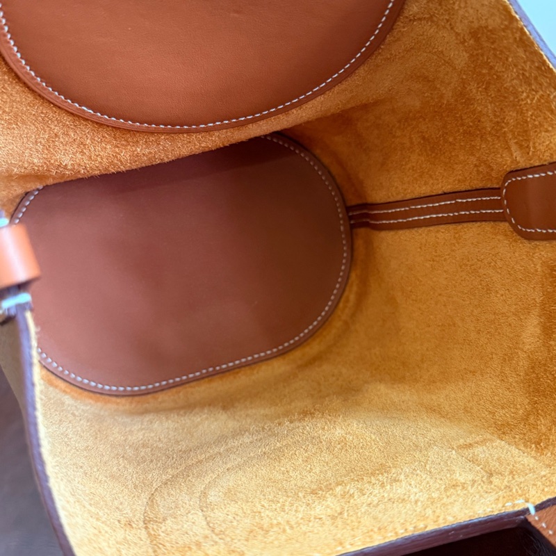 Hermès 愛馬仕 菜籃子金棕色B刻-7