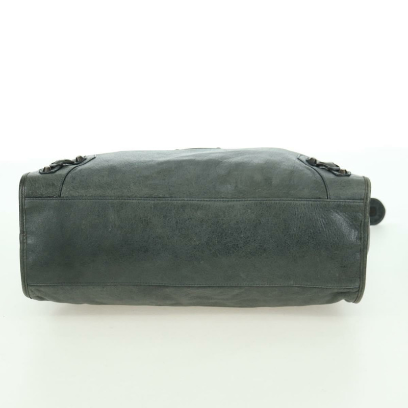 【日本直送】BALENCIAGA The City 手提包 皮革 2way 灰色 115748 Auth yk20311SAM-4