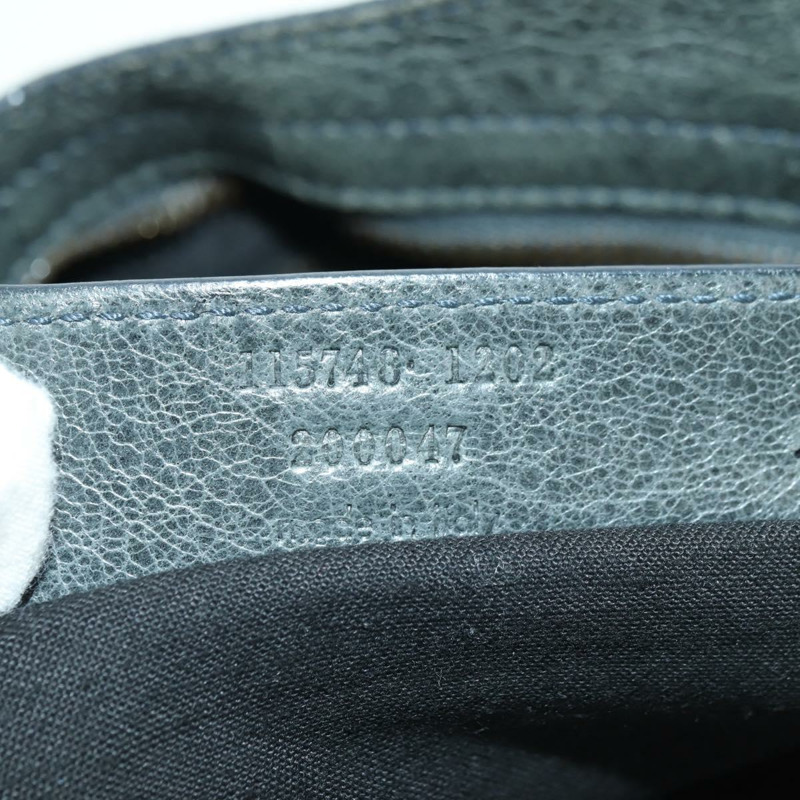 【日本直送】BALENCIAGA The City 手提包 皮革 2way 灰色 115748 Auth yk20311SAM-11