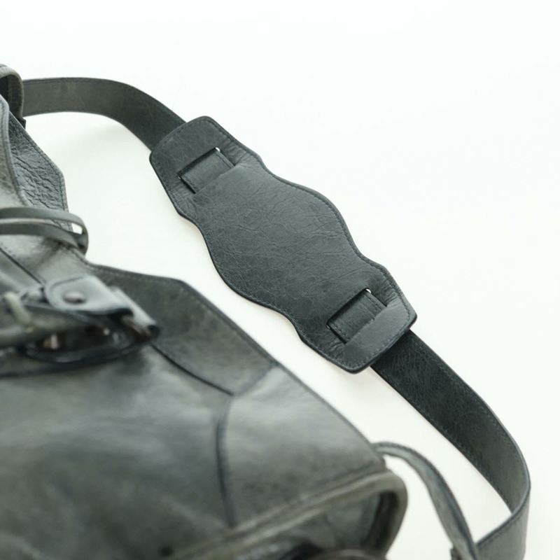 【日本直送】BALENCIAGA The City 手提包 皮革 2way 灰色 115748 Auth yk20311SAM-14
