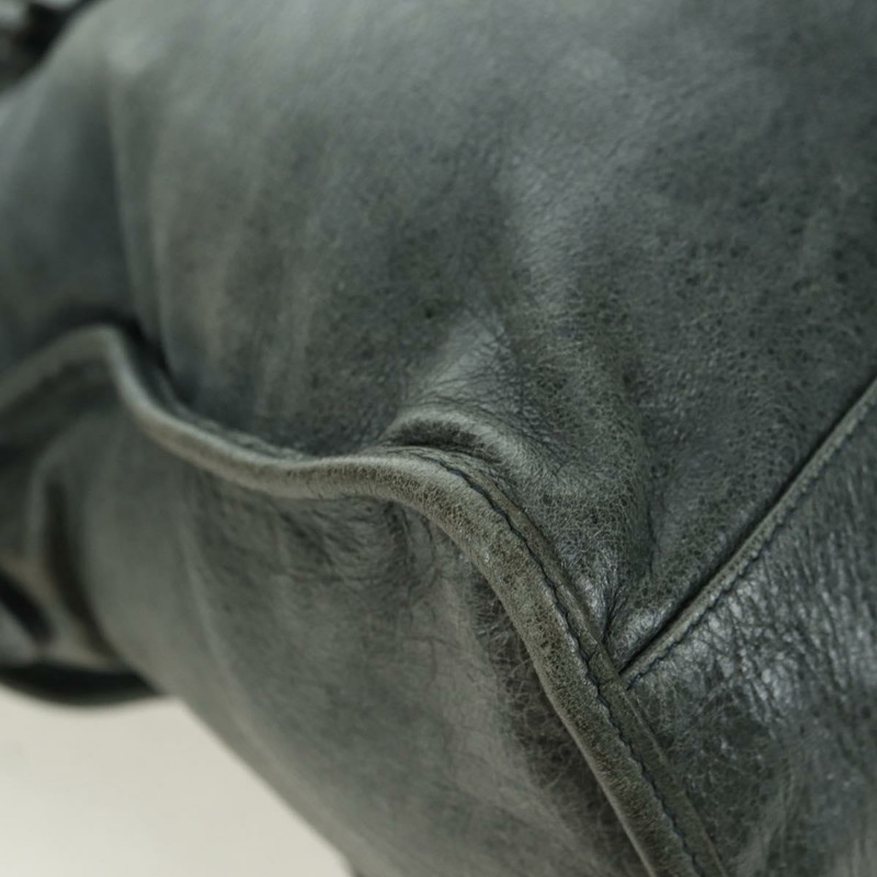 【日本直送】BALENCIAGA The City 手提包 皮革 2way 灰色 115748 Auth yk20311SAM-16