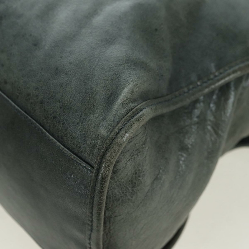 【日本直送】BALENCIAGA The City 手提包 皮革 2way 灰色 115748 Auth yk20311SAM-17