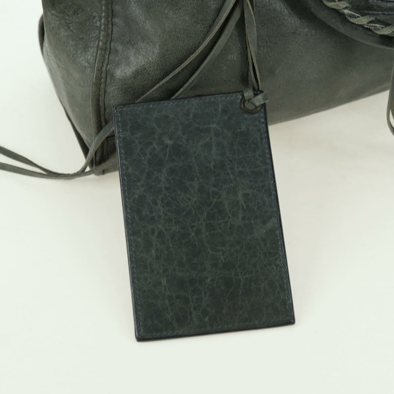 【日本直送】BALENCIAGA The City 手提包 皮革 2way 灰色 115748 Auth yk20311SAM-19