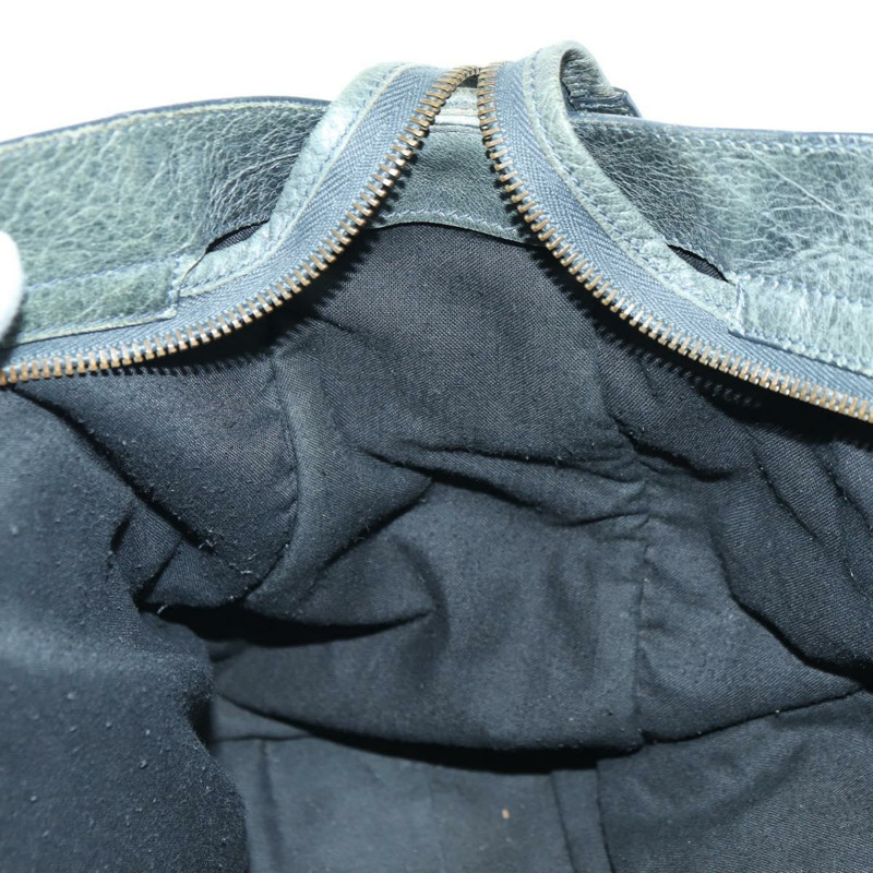 【日本直送】BALENCIAGA The City 手提包 皮革 2way 灰色 115748 Auth yk20311SAM-23