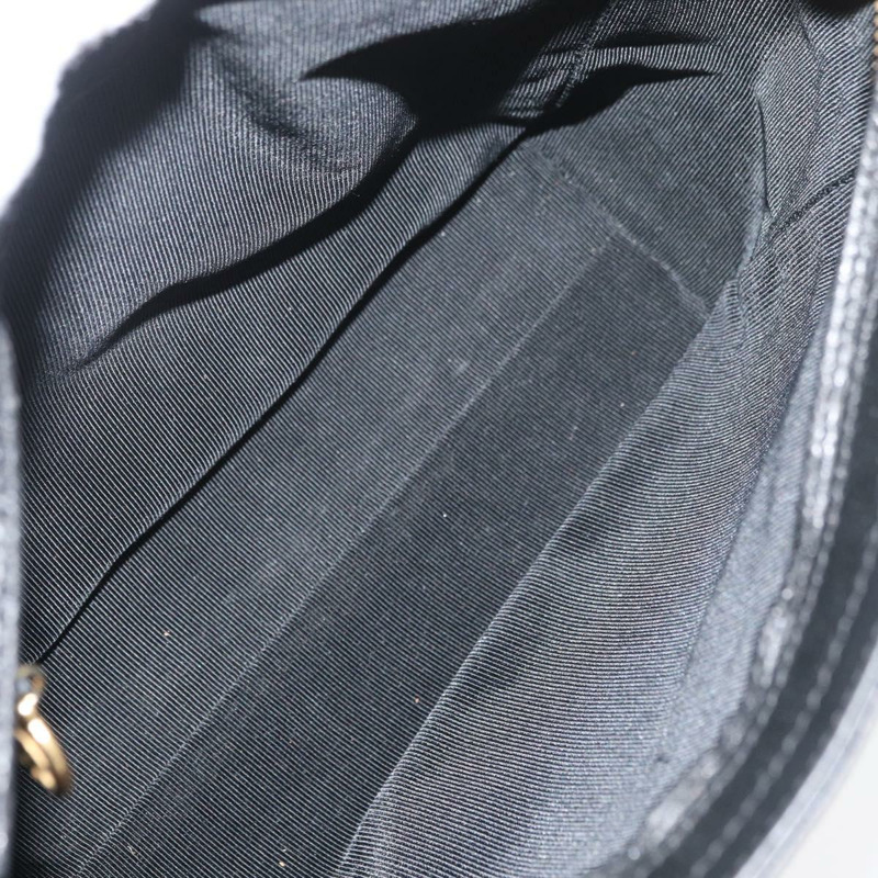 【日本直送】香奈兒魚子醬皮黑色金CC鏈條手提包 Auth bs34487A-10