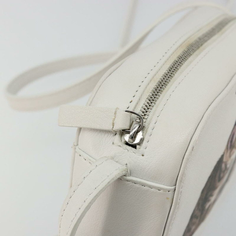 【日本直送】BALENCIAGA 白色銀色皮革肩背包 552372 正品 bs34594A-8