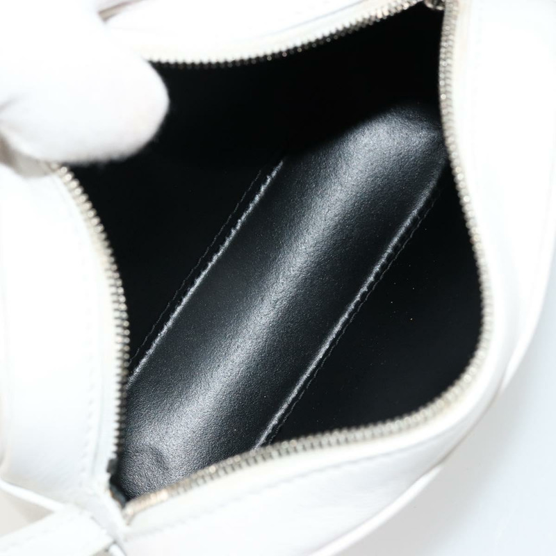 【日本直送】BALENCIAGA 白色銀色皮革肩背包 552372 正品 bs34594A-10