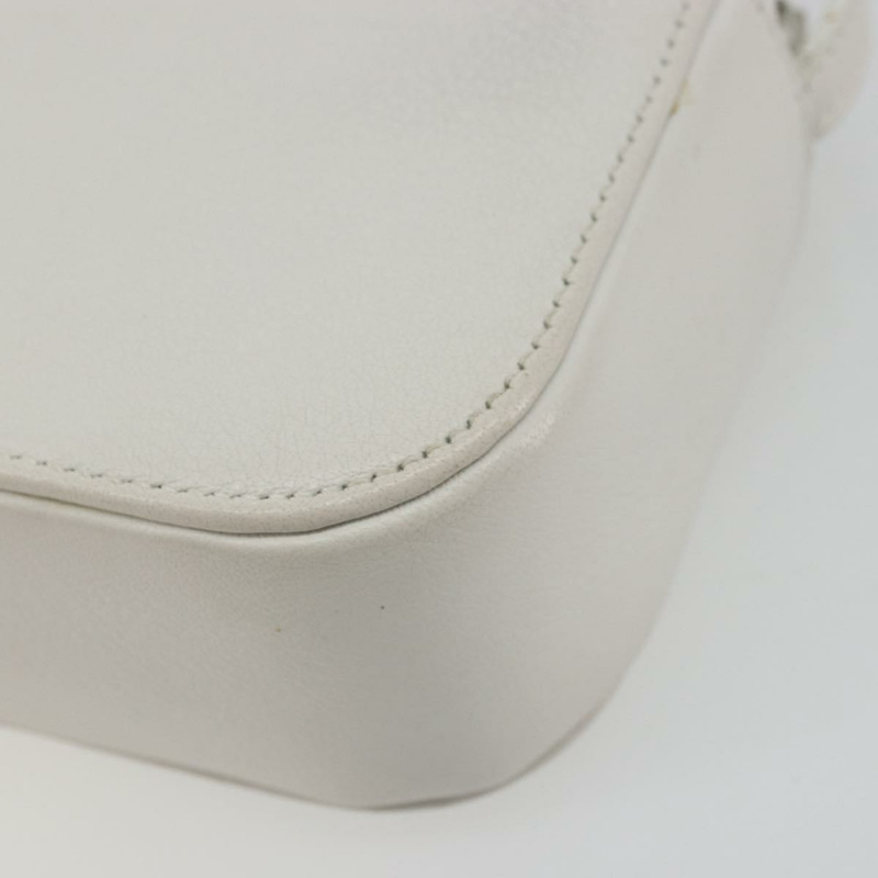 【日本直送】BALENCIAGA 白色銀色皮革肩背包 552372 正品 bs34594A-15