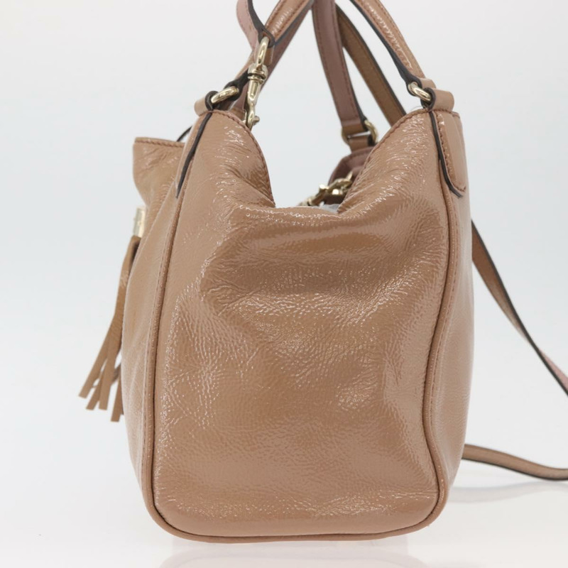 【日本直送】GUCCI Soho 手提包 皮革 兩用 米色 金色 336751 正品 ep14410A-2