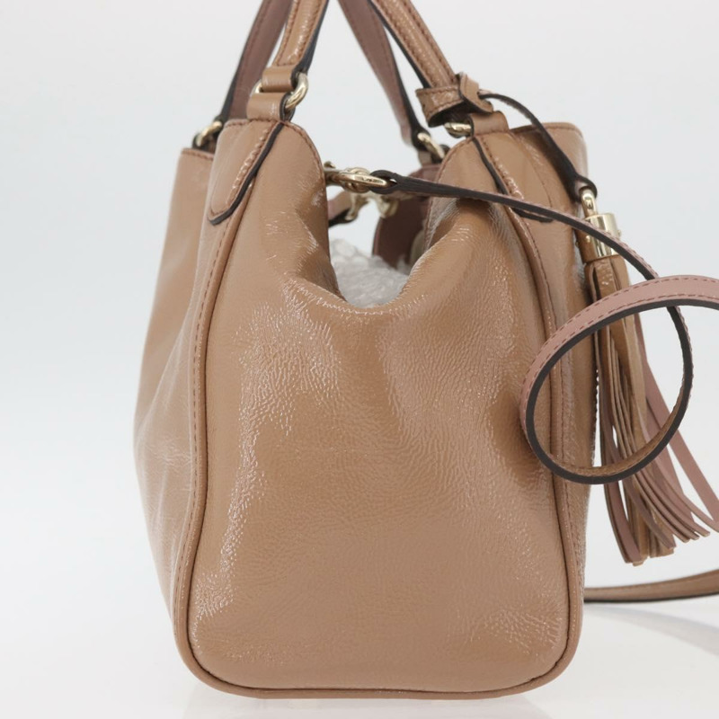 【日本直送】GUCCI Soho 手提包 皮革 兩用 米色 金色 336751 正品 ep14410A-3