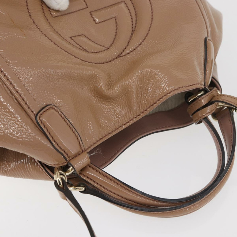 【日本直送】GUCCI Soho 手提包 皮革 兩用 米色 金色 336751 正品 ep14410A-5