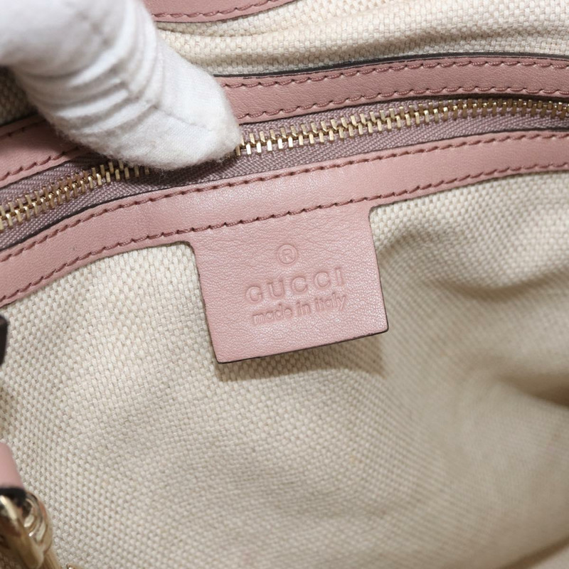 【日本直送】GUCCI Soho 手提包 皮革 兩用 米色 金色 336751 正品 ep14410A-18
