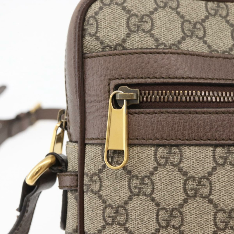 【日本直送】GUCCI GG Supreme Web Sherry Line 手提包 PVC 米色 金色 547934 正品 ep14440A-18
