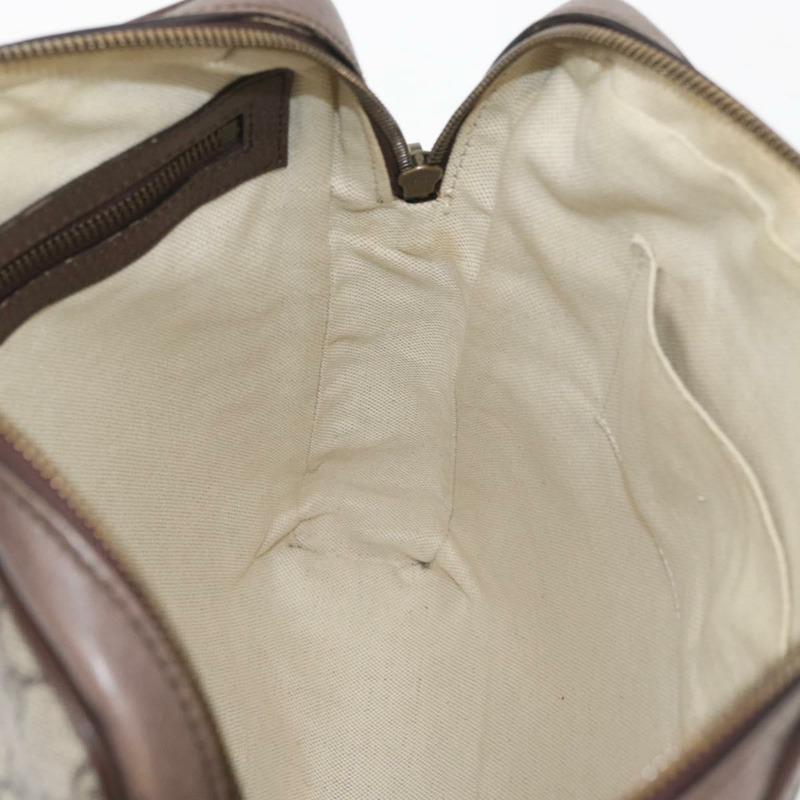 【日本直送】GUCCI GG Supreme Web Sherry Line 手提包 PVC 米色 金色 547934 正品 ep14440A-20