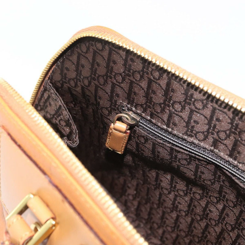 【日本直送】Christian Dior Street Chic 手提包 皮革 棕色 金色 正品 ep14353A-21