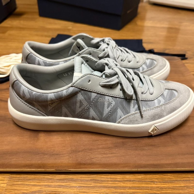 Dior MEN B101 CD Diamond 帆布鞋 休閒鞋 男鞋 EU45-2