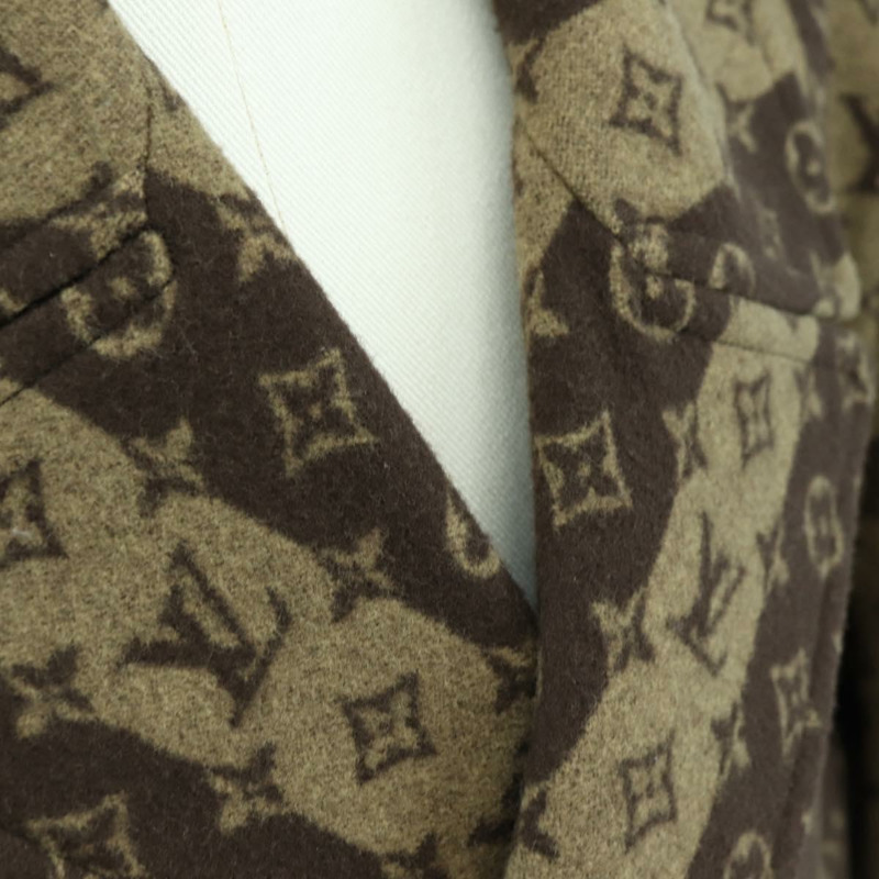 【日本直送】路易威登 Monogram Stripe (LVxNIGO) 大衣，Monogram 包裝盒，售價 RM221M，正品 YKZ1433SM-8