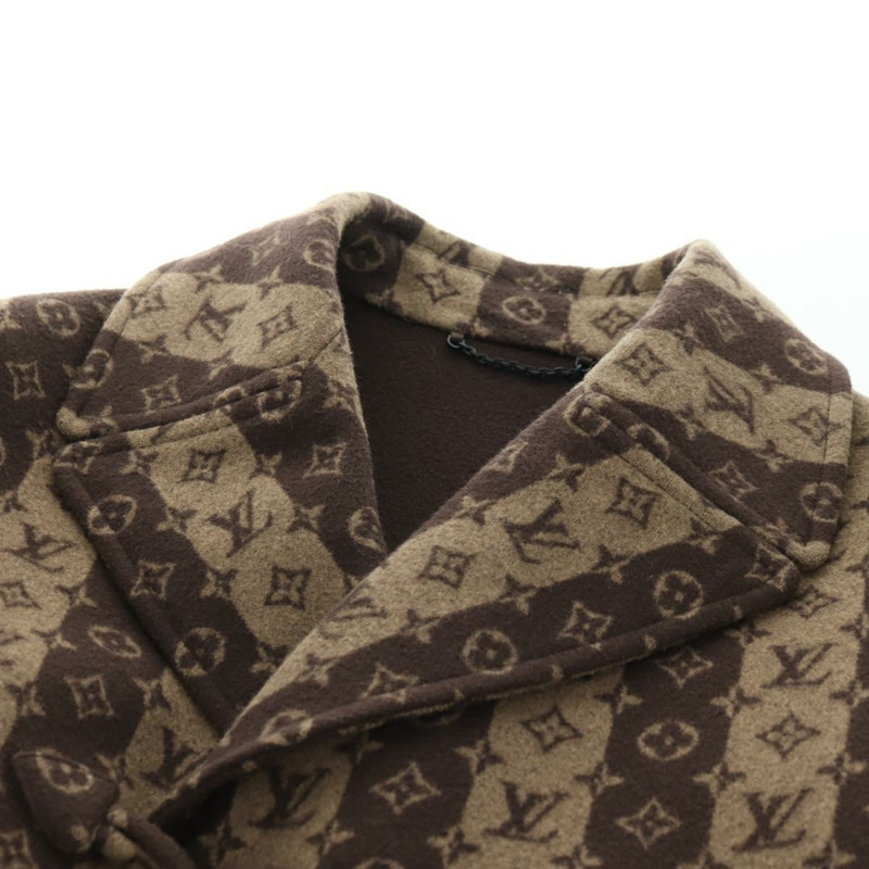 【日本直送】路易威登 Monogram Stripe (LVxNIGO) 大衣，Monogram 包裝盒，售價 RM221M，正品 YKZ1433SM-9