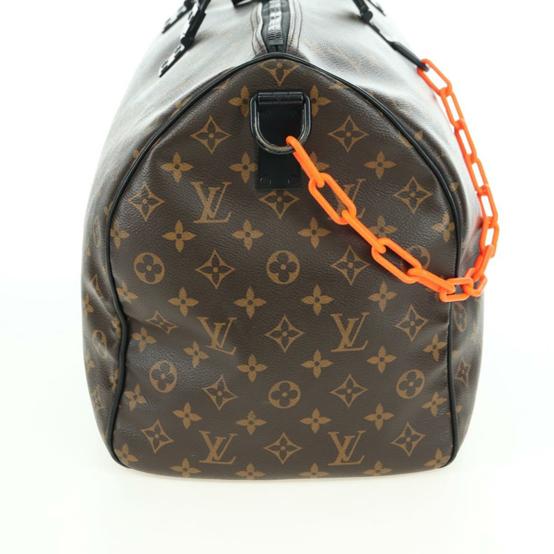 【日本直送】路易威登 Monogram Virgil Abloh Keepall Band 50 旅行包 M44471 正品 YKZ1415M-4
