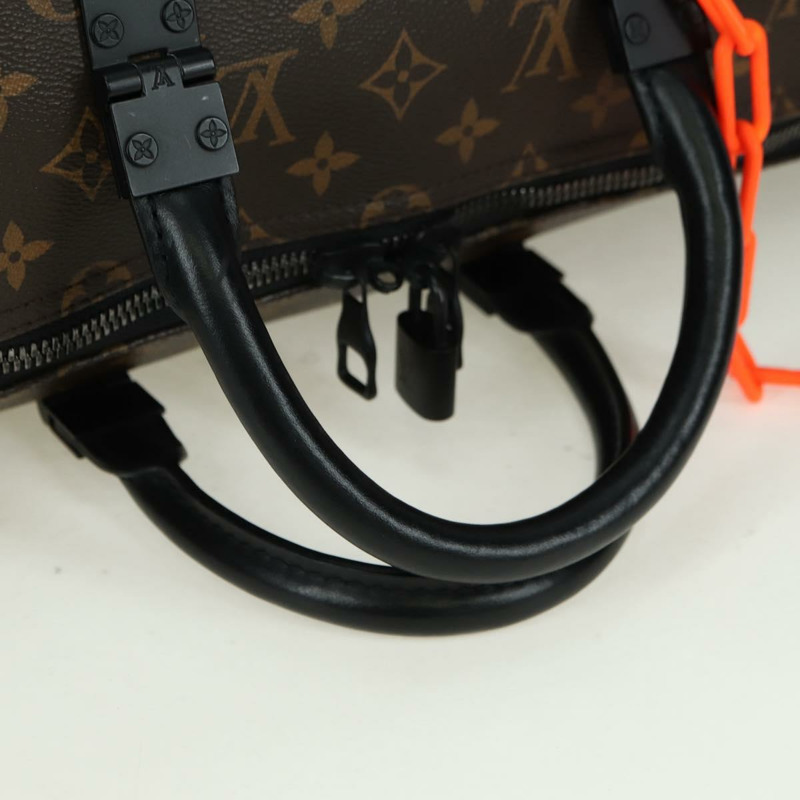 【日本直送】路易威登 Monogram Virgil Abloh Keepall Band 50 旅行包 M44471 正品 YKZ1415M-8