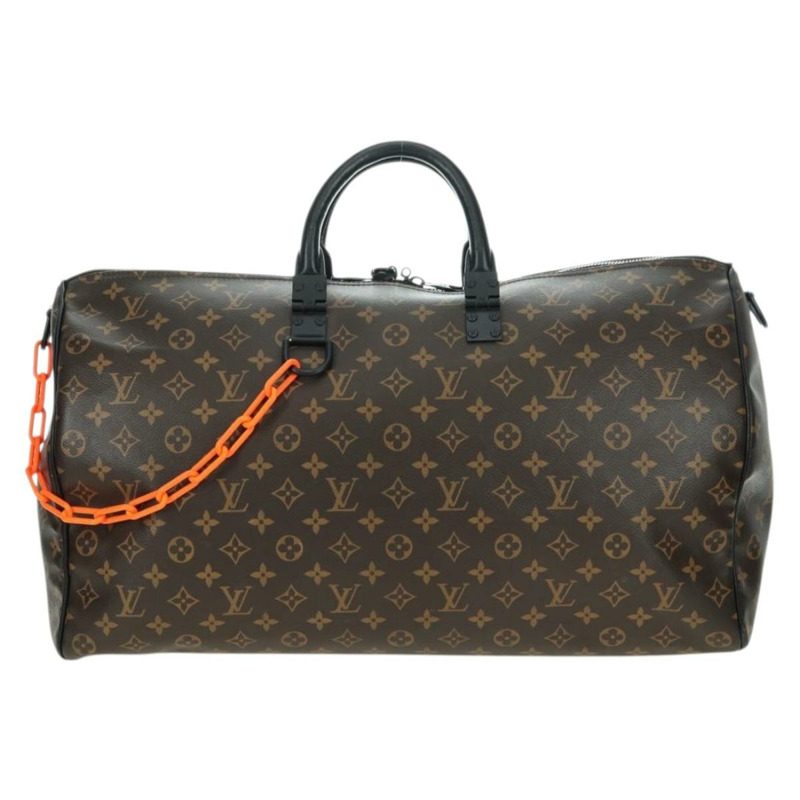 【日本直送】路易威登 Monogram Virgil Abloh Keepall Band 50 旅行包 M44471 正品 YKZ1415M-12