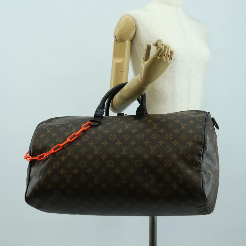 【日本直送】路易威登 Monogram Virgil Abloh Keepall Band 50 旅行包 M44471 正品 YKZ1415M-24