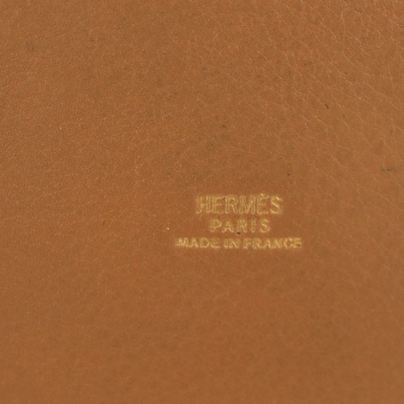 【日本直送】愛馬仕 Market TPM 單肩背包，棕色金色皮革，正品 BA12269SAM-5